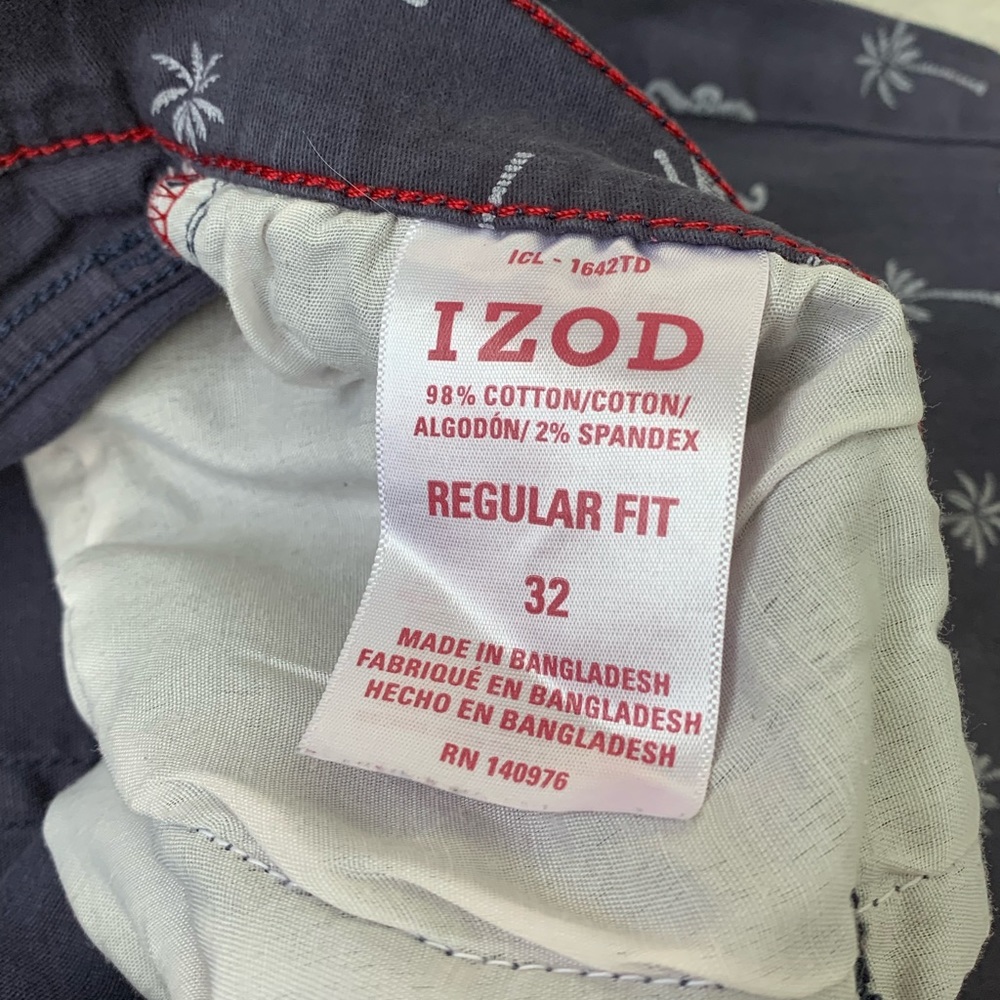 Men Izod Palm Tree and Seahorse Shorts Size 32 - Picture 5 of 6